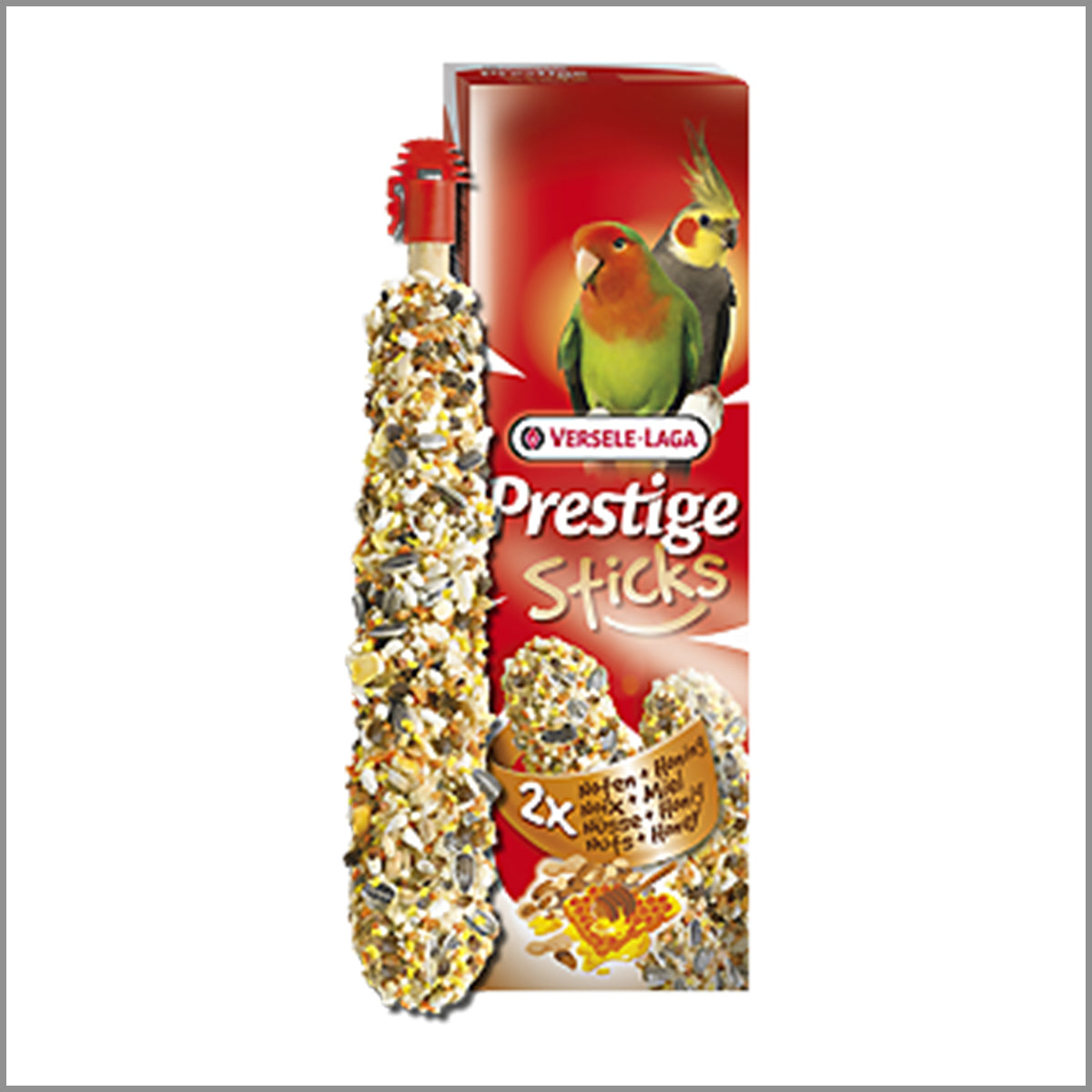Versele-Laga Prestige Sticks Big Parakeets Nuts and Honey(2x70g)_大鸚鵡堅果和蜂蜜棒(2x70克)