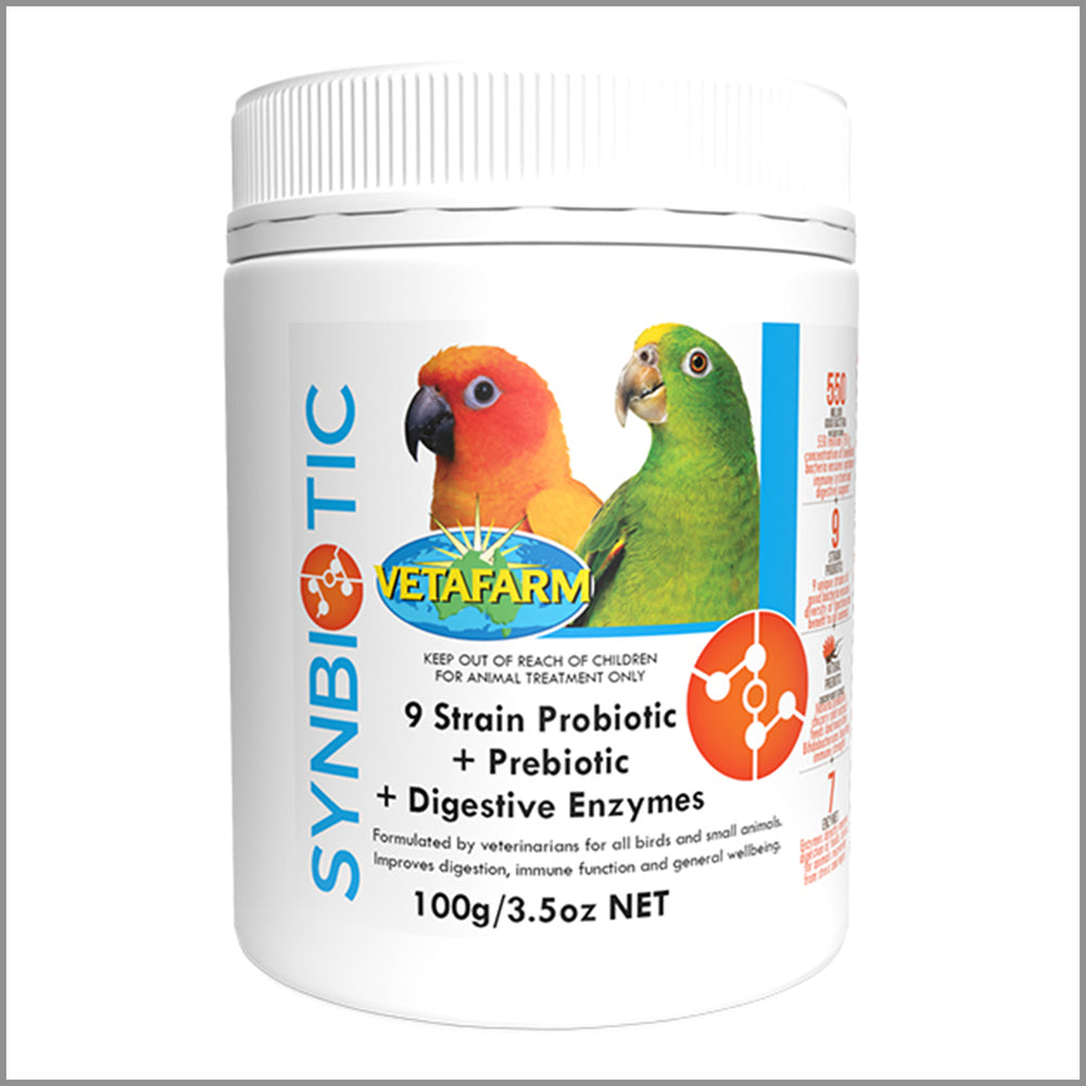 Vetafarm Synbiotic Avian Probiotic Prebiotic Digestive Bird Aid(100g)